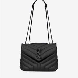 BAG WITH FRONT FLAP, FEATURING THE CASSANDRE, A LEATHER AND METAL CHAIN STRAP